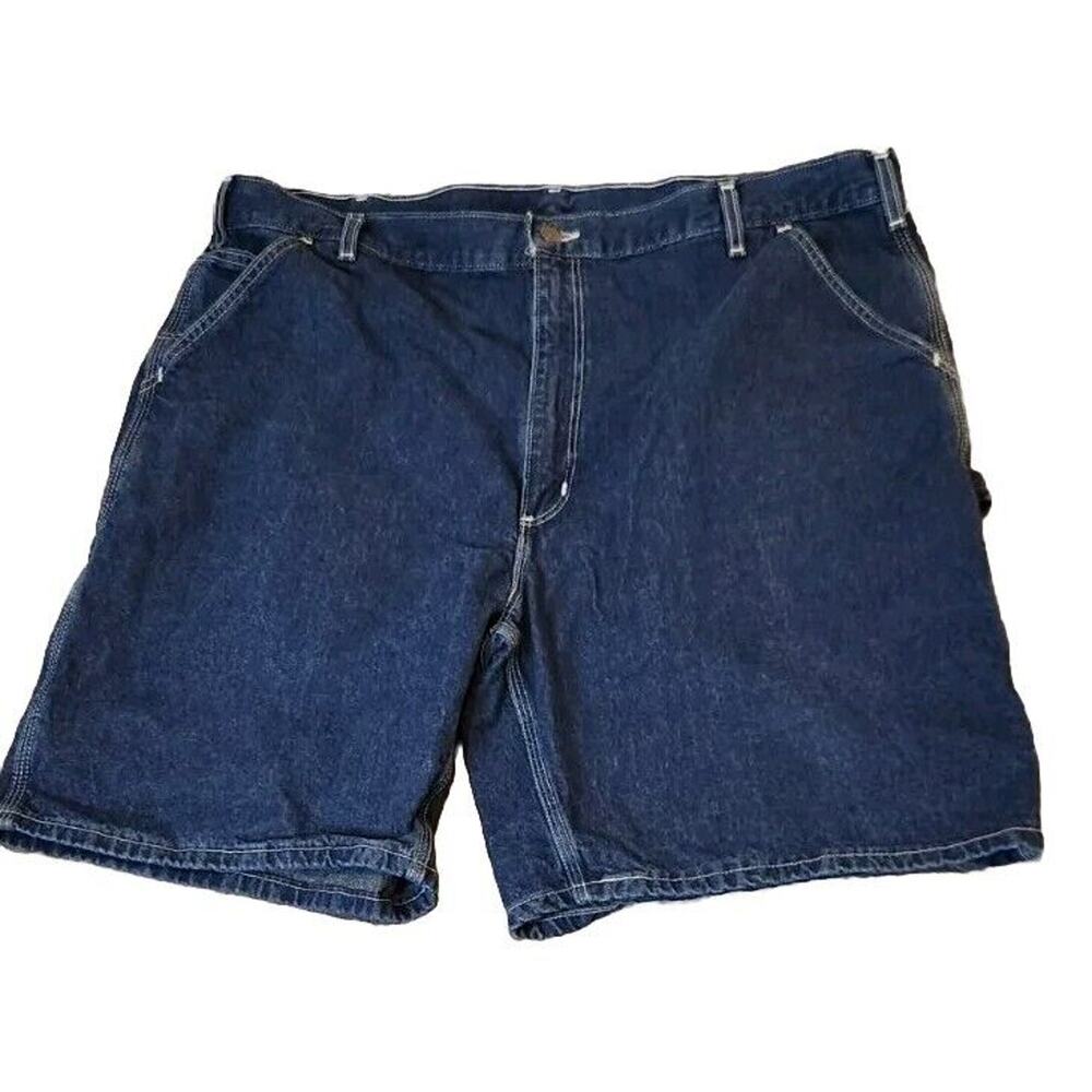Mens Sz 42 Carhartt B28 DST Carpenter Utility Denim Jorts Work Shorts‎ 8.5" Vtg